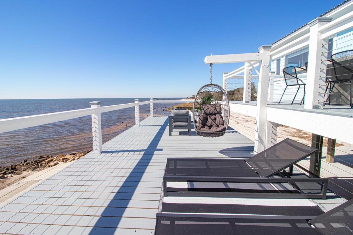 Private Waterfront Beach House With Fire-Pit Ocean Springs Bagian luar foto